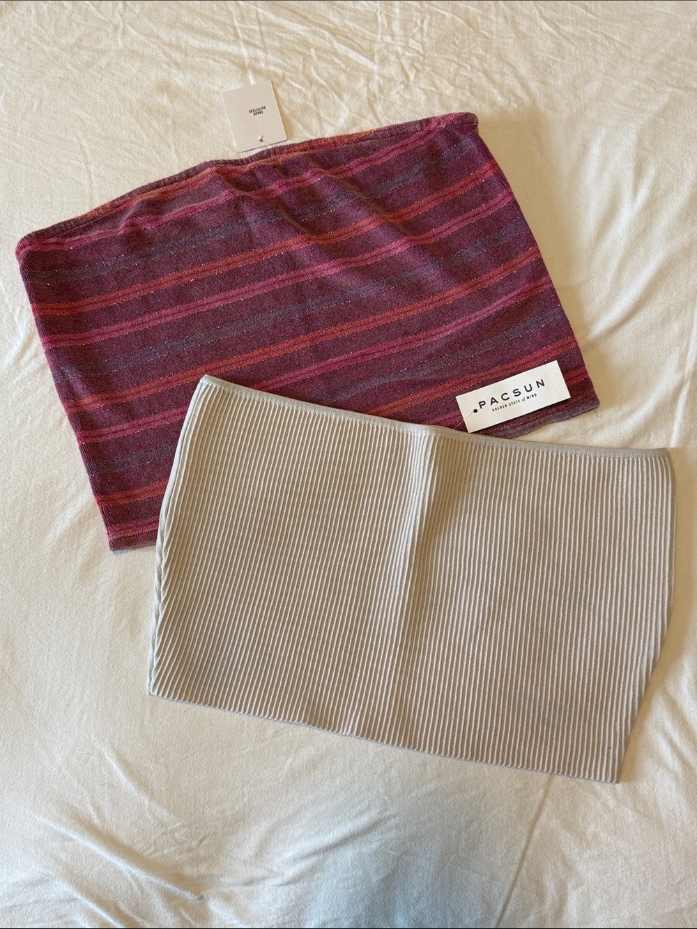 Cropped Tube Tops set of 2